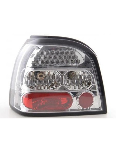 Set di luci posteriori a LED VW Golf 3 tipo 1HXO 92-97 cromato
