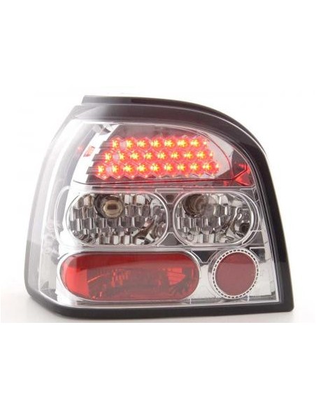 Set di luci posteriori a LED VW Golf 3 tipo 1HXO 92-97 cromato