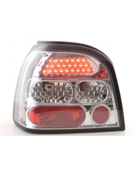 Set di luci posteriori a LED VW Golf 3 tipo 1HXO 92-97 cromato
