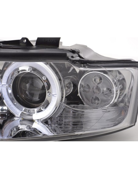 Set di fari Audi A4 tipo 8E 01-04 cromato