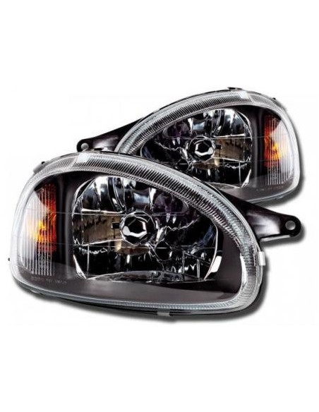 Fari Opel Corsa B 94-00 nero