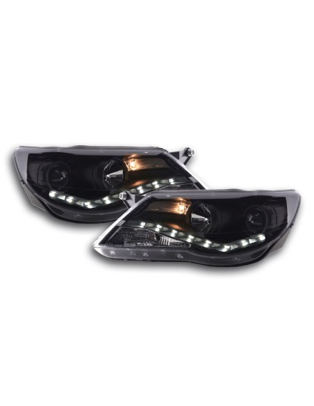 Fari diurni Luci diurne a LED VW Tiguan 07-11 nere