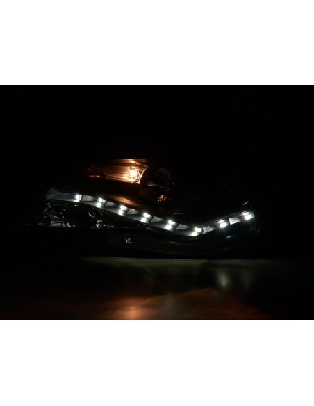 Fari diurni Luci diurne a LED VW Tiguan 07-11 nere