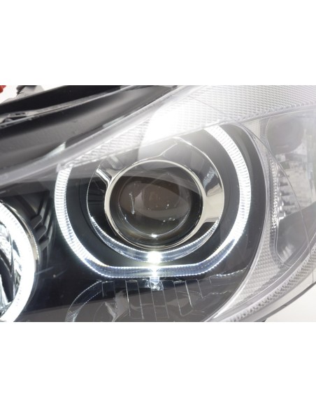 Faro Angel Eyes LED BMW Serie 3 E90 / E91 2005-2011 nero