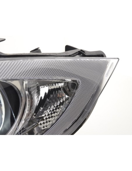 Faro Angel Eyes LED BMW Serie 3 E90 / E91 2005-2011 nero