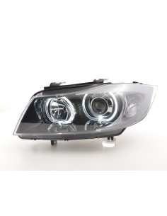 Faro Angel Eyes LED BMW Serie 3 E90 / E91 2005-2011 nero