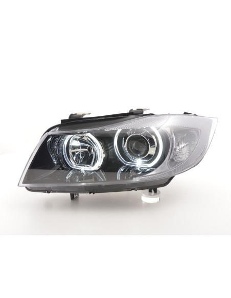 Faro Angel Eyes LED BMW Serie 3 E90 / E91 2005-2011 nero