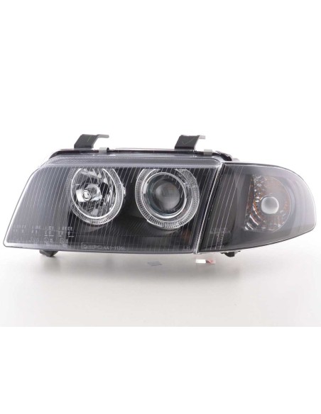 Faro Angel Eyes Audi A4 tipo B5 95-99 nero
