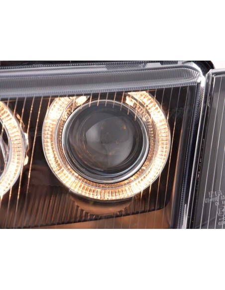 Faro Angel Eyes Audi A4 tipo B5 95-99 nero
