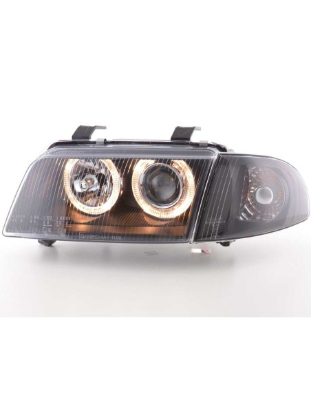 Faro Angel Eyes Audi A4 tipo B5 95-99 nero