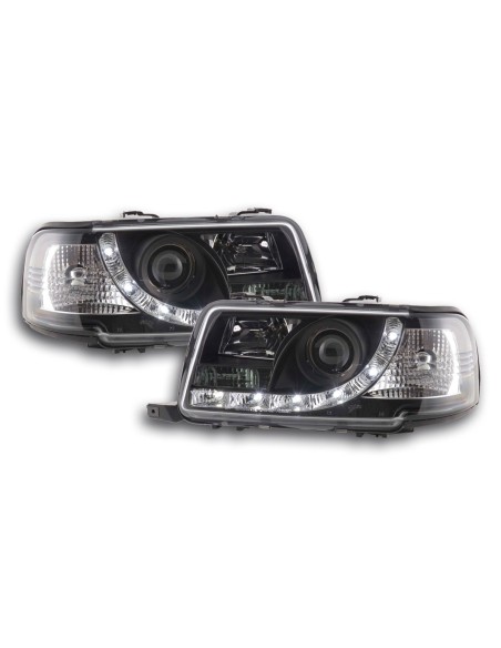 Faro Daylight LED DRL look Audi 80 tipo B4 91-94 nero