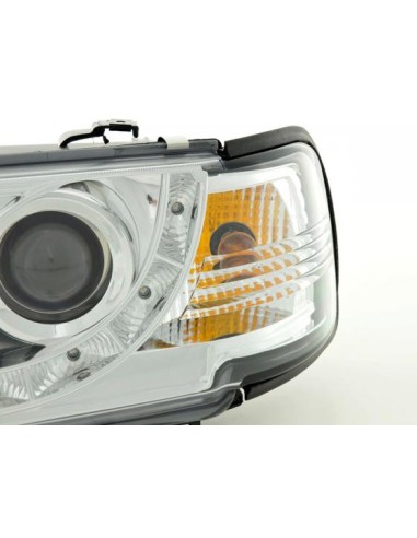 Faro Daylight LED DRL look Audi 80 tipo B4 91-94 cromato