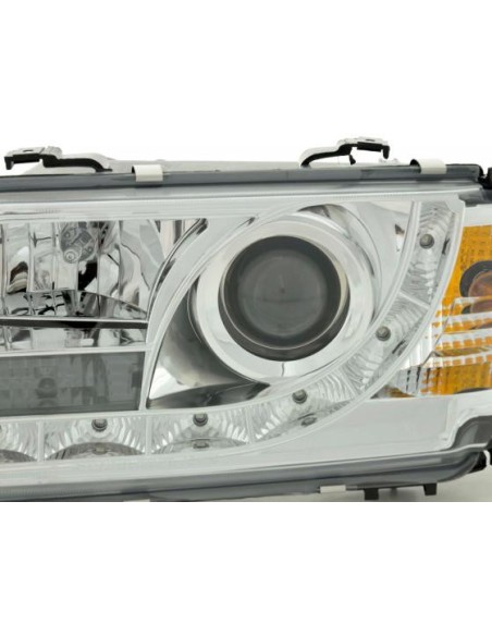 Faro Daylight LED DRL look Audi 80 tipo B4 91-94 cromato