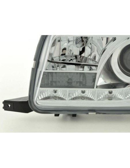 Faro Daylight LED DRL look Audi 80 tipo B4 91-94 cromato