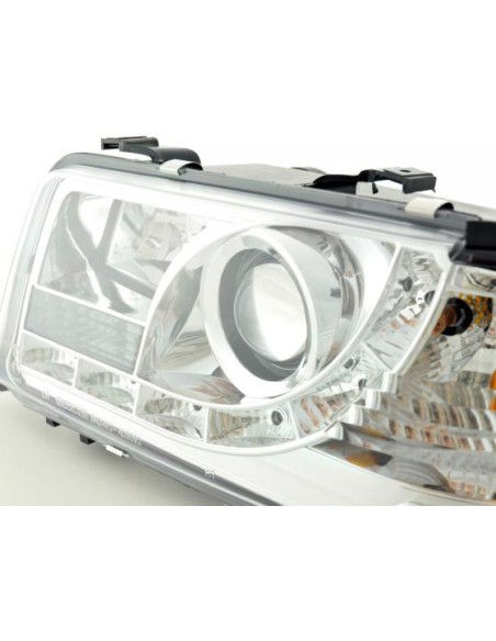 Faro Daylight LED DRL look Audi 80 tipo B4 91-94 cromato