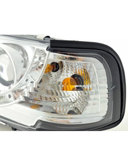Faro Daylight LED DRL look Audi 80 tipo B4 91-94 cromato