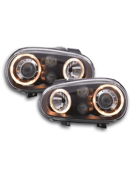 Faro Angel Eyes VW Golf 4 tipo 1J 98-03 nero