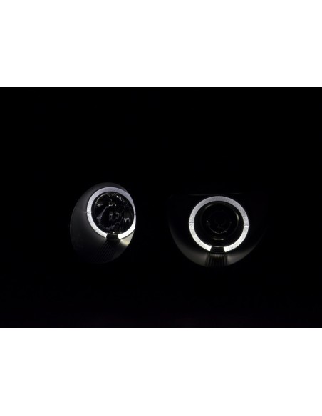Faro Angel Eyes Mercedes Classe E tipo W210 99-01 nero
