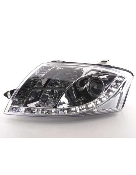 Faro Daylight LED DRL look Audi TT tipo 8N 99-05 cromato