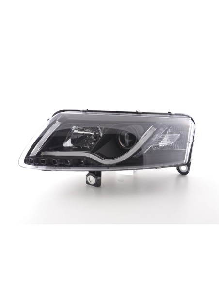 Faro Daylight LED DRL look Audi A6 tipo 4F 04-08 nero per guida a destra