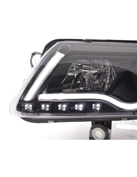 Faro Daylight LED DRL look Audi A6 tipo 4F 04-08 nero per guida a destra