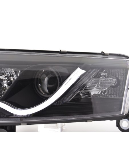 Faro Daylight LED DRL look Audi A6 tipo 4F 04-08 nero per guida a destra