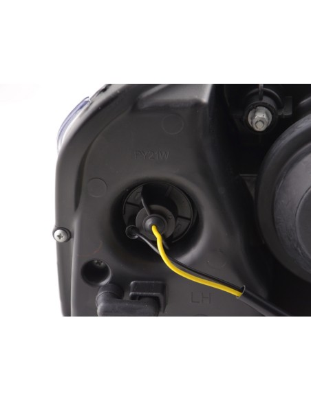 Faro Daylight LED DRL look Audi A6 tipo 4F 04-08 nero per guida a destra