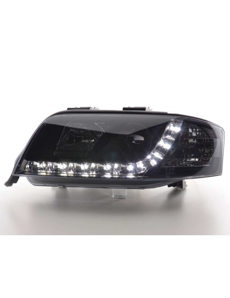 Faro Daylight LED DRL look Audi A6 tipo 4B 01-04 nero