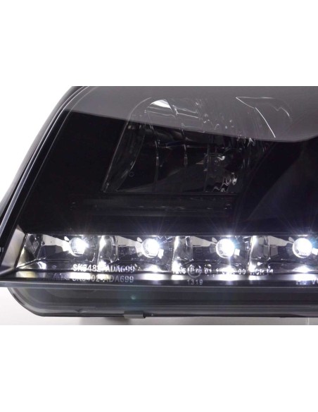 Faro Daylight LED DRL look Audi A6 tipo 4B 01-04 nero