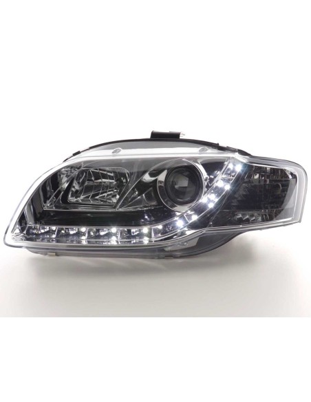 Faro Daylight LED DRL look Audi A4 tipo 8E 05-07 cromato
