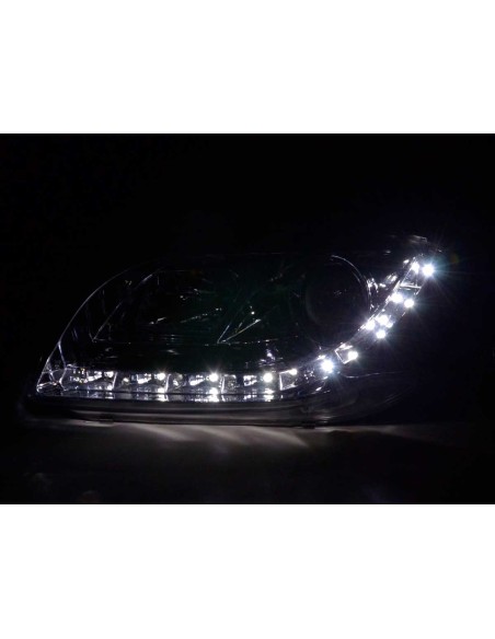 Faro Daylight LED DRL look Audi A4 tipo 8E 05-07 cromato