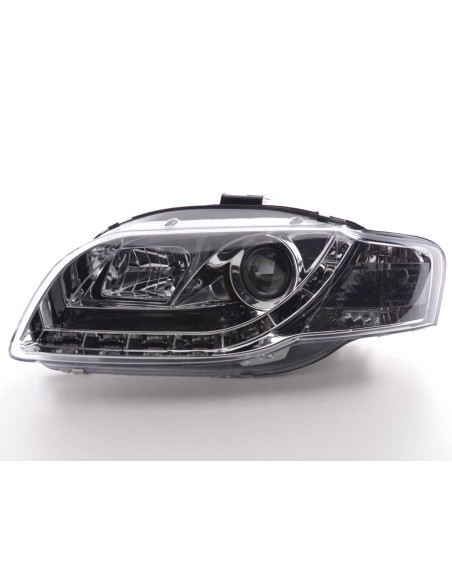 Faro Daylight LED DRL look Audi A4 tipo 8E 05-07 cromato