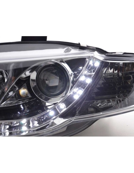 Faro Daylight LED DRL look Audi A4 tipo 8E 05-07 cromato