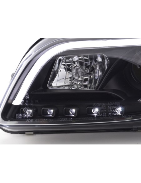 Faro Daylight LED DRL look Audi A4 tipo 8E 04-08 nero