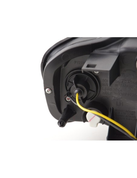 Faro Daylight LED DRL look Audi A4 tipo 8E 04-08 nero
