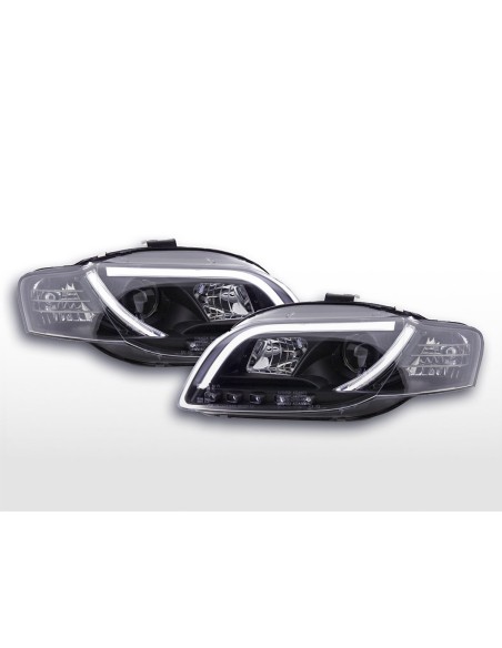 Faro Daylight LED DRL look Audi A4 tipo 8E 04-08 nero