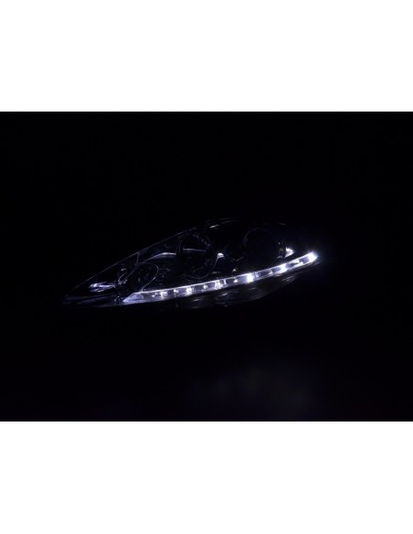 Faro Daylight LED DRL look Ford Fiesta 08-12 cromato
