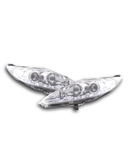 Faro Daylight LED DRL look Ford Fiesta 08-12 cromato