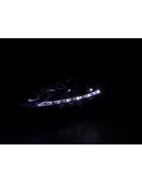 Faro Daylight LED DRL look Ford Fiesta 08-12 cromato