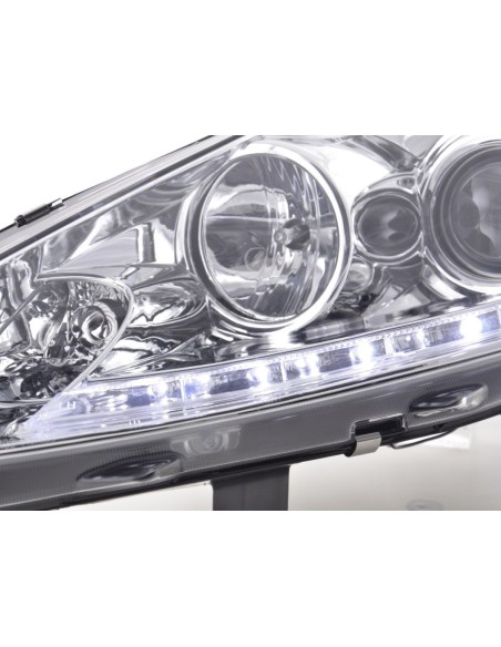 Faro Daylight LED DRL look Ford Fiesta 08-12 cromato