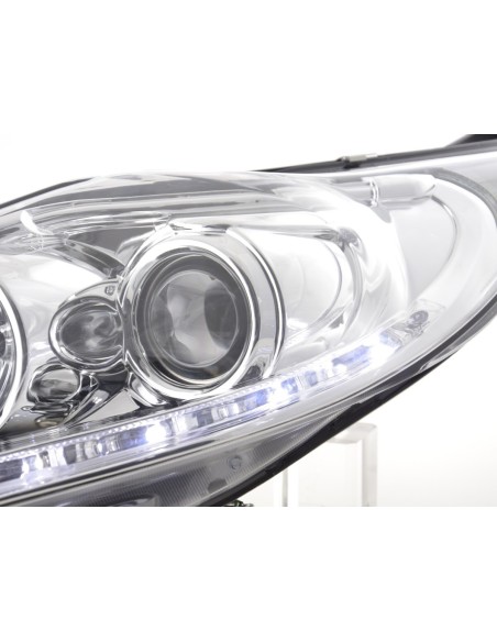 Faro Daylight LED DRL look Ford Fiesta 08-12 cromato