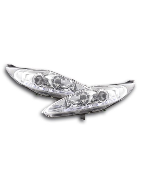 Faro Daylight LED DRL look Ford Fiesta 08-12 cromato