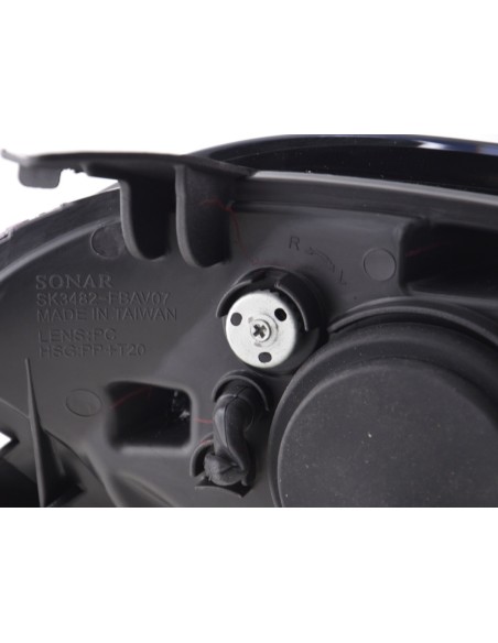 Faro Daylight LED DRL look Fiat Bravo tipo 198 07- nero