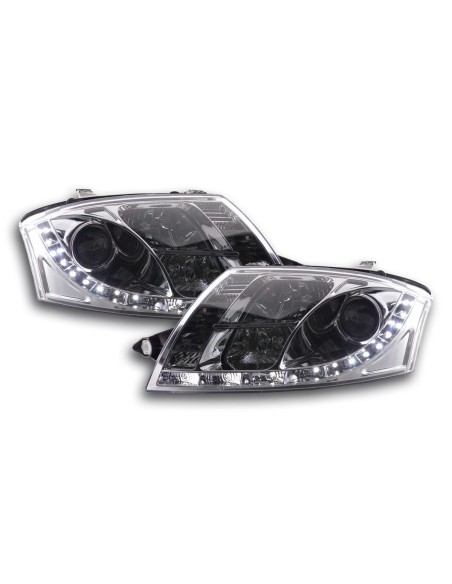 Faro Daylight LED DRL look Audi TT tipo 8N 99-06 cromato
