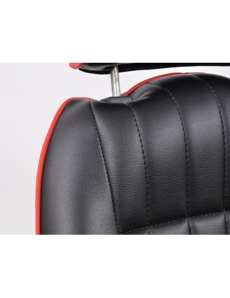 FK Oldtimersitze Sedili avvolgenti per auto Set Classic 2 in pelle sintetica nera con poggiatesta