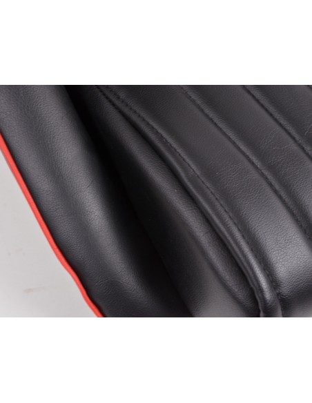 FK Oldtimersitze Sedili avvolgenti per auto Set Classic 2 in pelle sintetica nera con poggiatesta