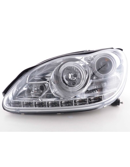 Faro Daylight LED DRL look Mercedes Classe S W220 02-05 cromato