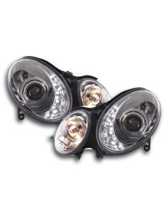 Faro Daylight LED DRL look Mercedes Classe E tipo W211 06-08 cromato