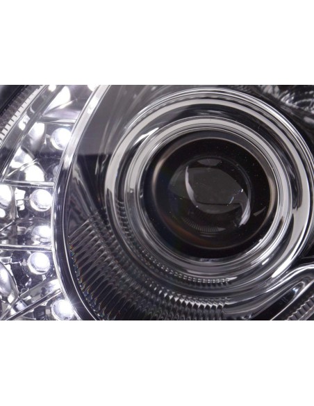 Faro Daylight LED DRL look Mercedes Classe E tipo W211 06-08 cromato