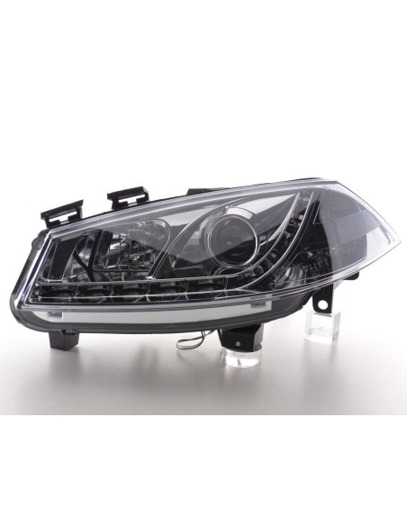 Faro Daylight LED DRL look Ford Fiesta tipo MK6 03-07 cromato